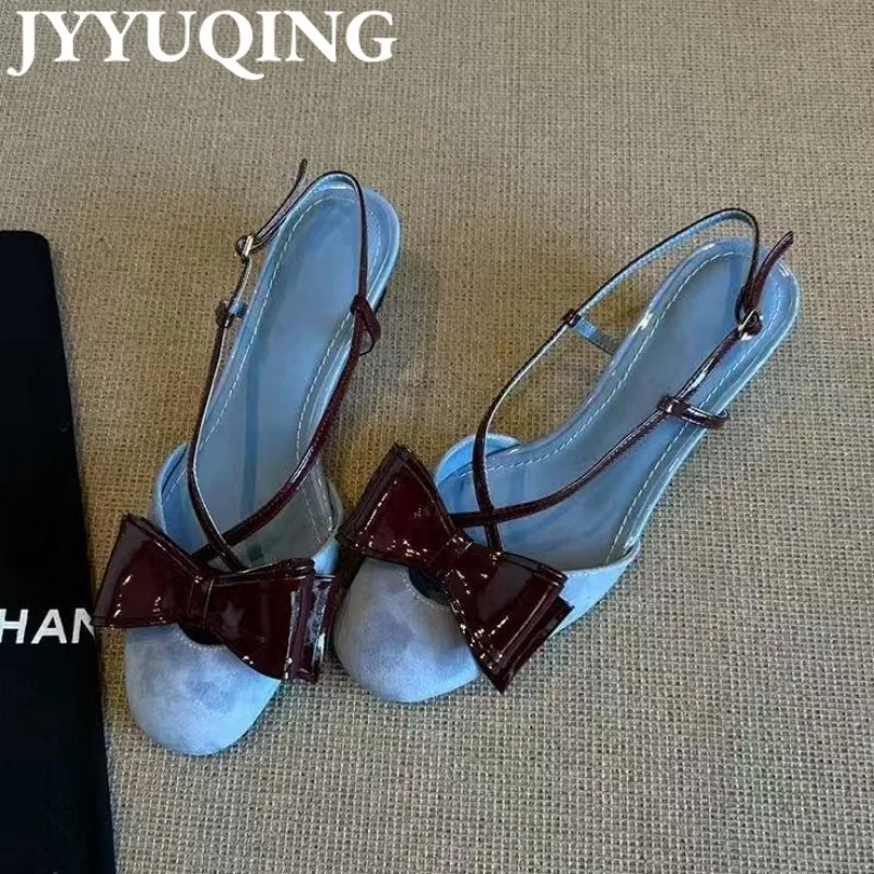 Bow Square Toe High Heels Shoes Woman Summer Heeled Sandals Slingback 2025 Trend Elegant Dress Pumps Shallow Sandalias De Mujer
Bow Square Toe High Heels Shoes Woman Summer Heeled Sandals Slingback 2025 Trend Elegant Dress Pumps Shallow Sandalias De Mujer