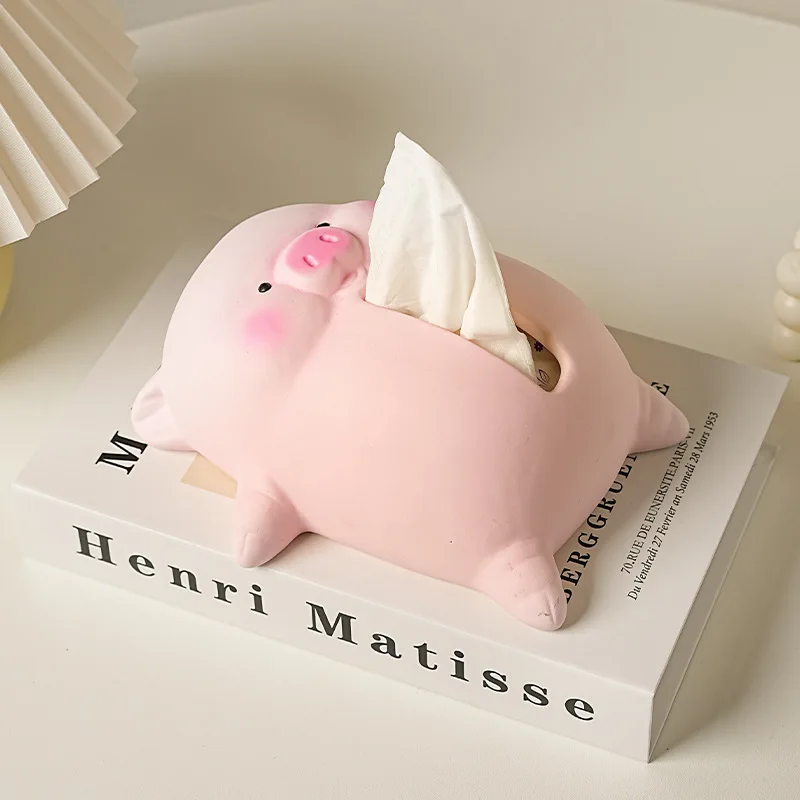 Adorable Lying Pig Ceramic Tissue Box Creative Stylish High-End Tabletop Ornament Luxury Paper Storage Box for Household
Adorable Lying Pig Ceramic Tissue Box Creative Stylish High-End Tabletop Ornament Luxury Paper Storage Box for Household