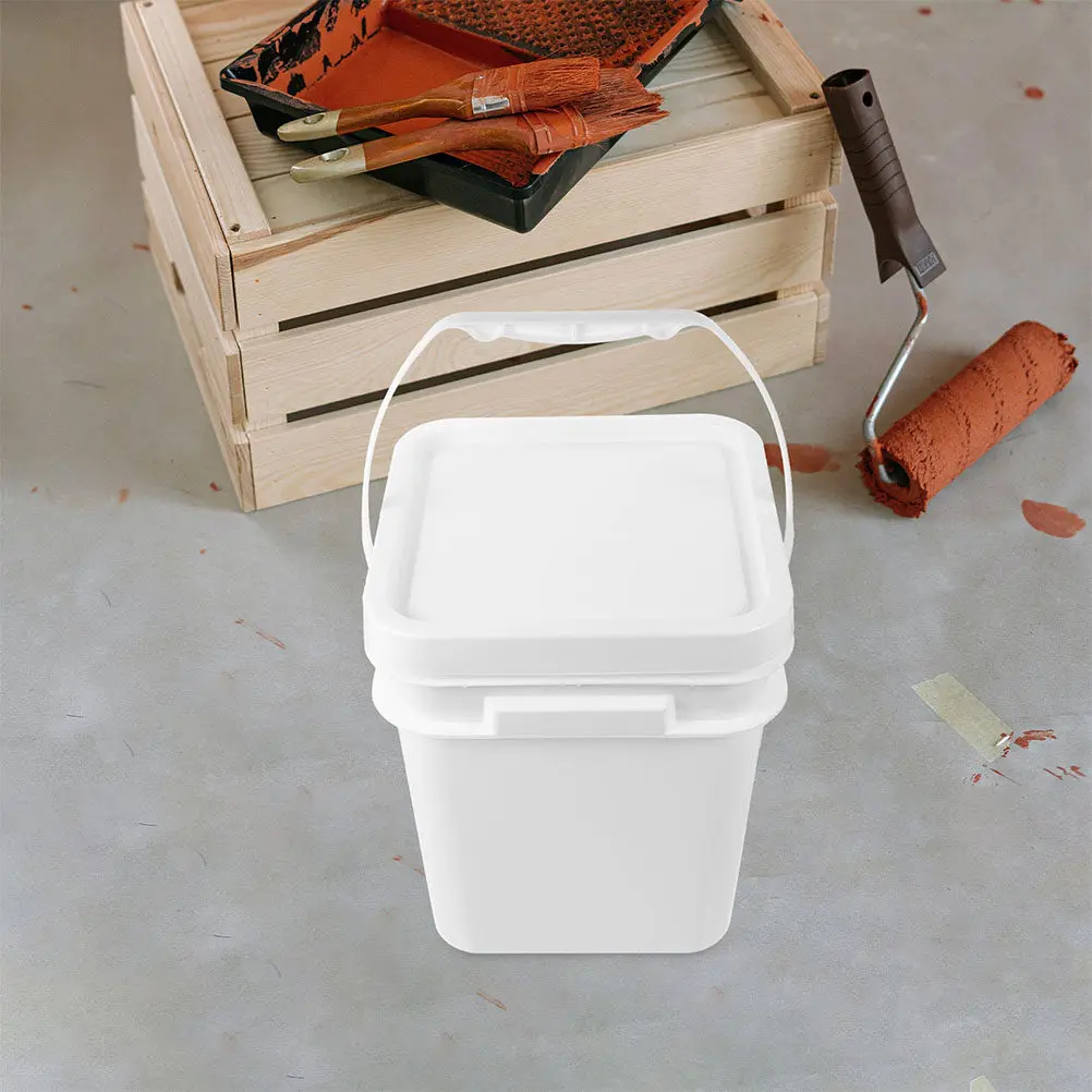 2Pcs Paint Storage Bucket with Lid Plastic Container for Painting Pigment Organizer Square Tub Portable Easy to Clean
2Pcs Paint Storage Bucket with Lid Plastic Container for Painting Pigment Organizer Square Tub Portable Easy to Clean