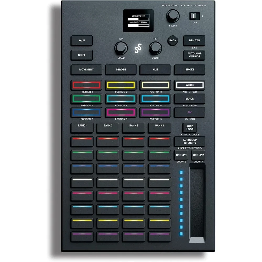 Professional DMX DJ Lighting Controller with 3 Months Software Access and DMX Lights and Phillips Hue Support
Professional DMX DJ Lighting Controller with 3 Months Software Access and DMX Lights and Phillips Hue Support