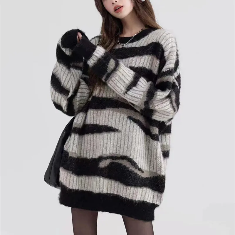 Formal DressesWoman ClothingHigh Street Round Neck Sweater Women'S 2024 Autumn/Winter Personalized Design New Lazy Loose Kni
Formal DressesWoman ClothingHigh Street Round Neck Sweater Women'S 2024 Autumn/Winter Personalized Design New Lazy Loose Kni