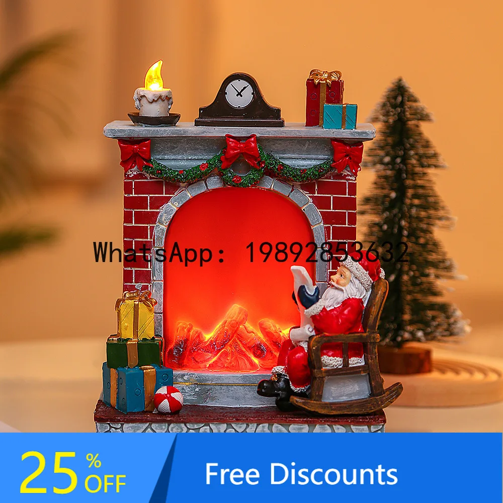 CZ Christmas Decorations Window Desktop Creative Ornaments Fireplace House Resin Crafts
CZ Christmas Decorations Window Desktop Creative Ornaments Fireplace House Resin Crafts