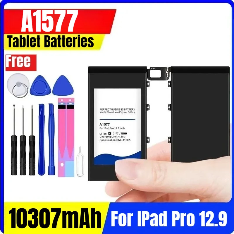 Новые аккумуляторы для планшетов емкостью 10307 мАч для iPad Pro 12,9 дюйма A1584 A1652 A1577
Новые аккумуляторы для планшетов емкостью 10307 мАч для iPad Pro 12,9 дюйма A1584 A1652 A1577