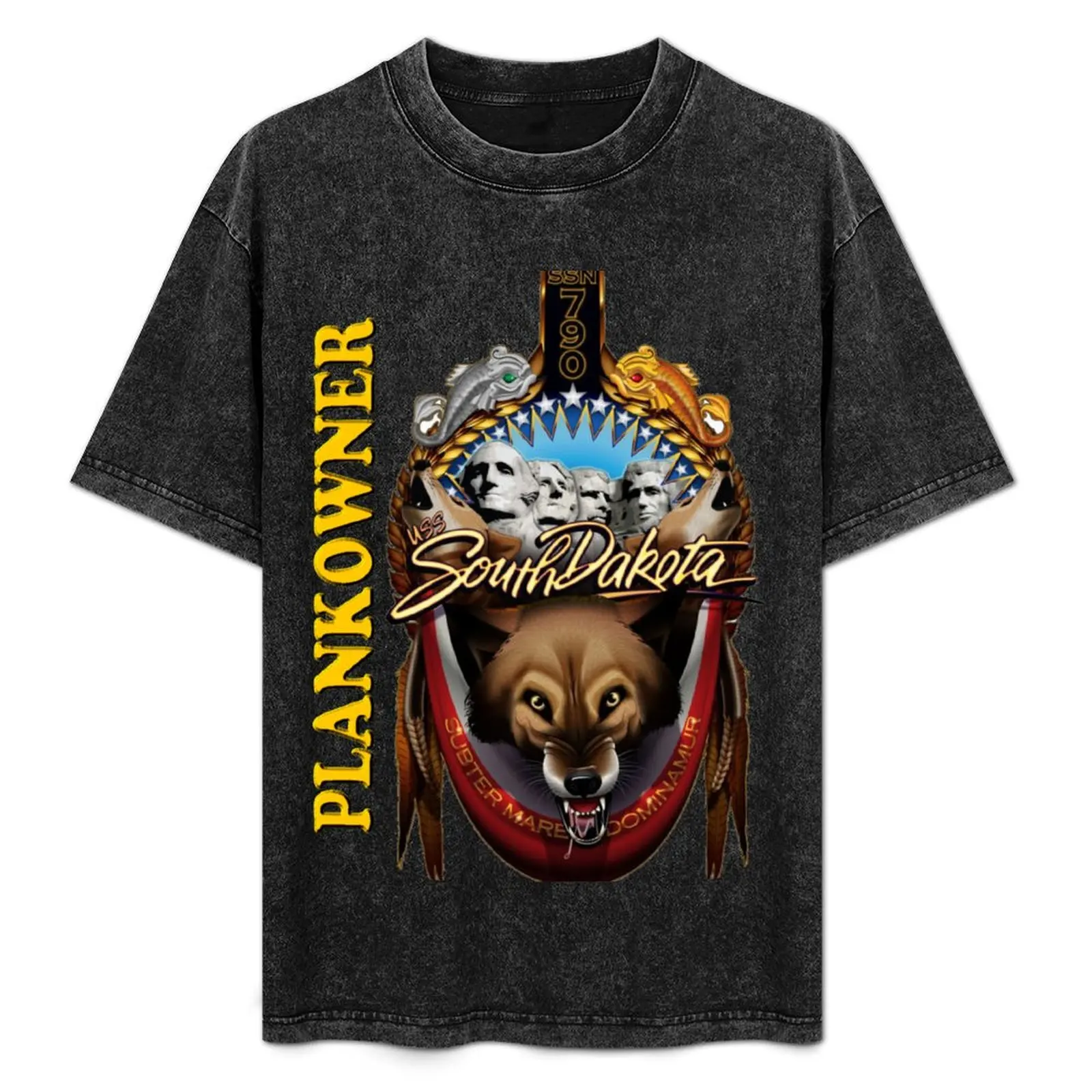 USS SOUTH DAKOTA (SSN 790) Plankowner Crest for Dark Colors T-Shirt Summer Sports Quick Dry T-Shirt
USS SOUTH DAKOTA (SSN 790) Plankowner Crest for Dark Colors T-Shirt Summer Sports Quick Dry T-Shirt