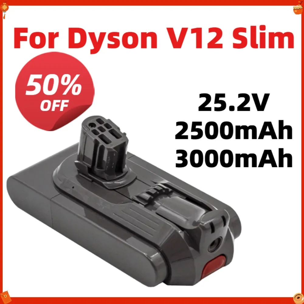 Replacement Battery for Dyson V12 Slim 2500mAh 3000mAh, High Capacity Lithium Battery for Dyson V12 Vacuum Cleaner
Replacement Battery for Dyson V12 Slim 2500mAh 3000mAh, High Capacity Lithium Battery for Dyson V12 Vacuum Cleaner