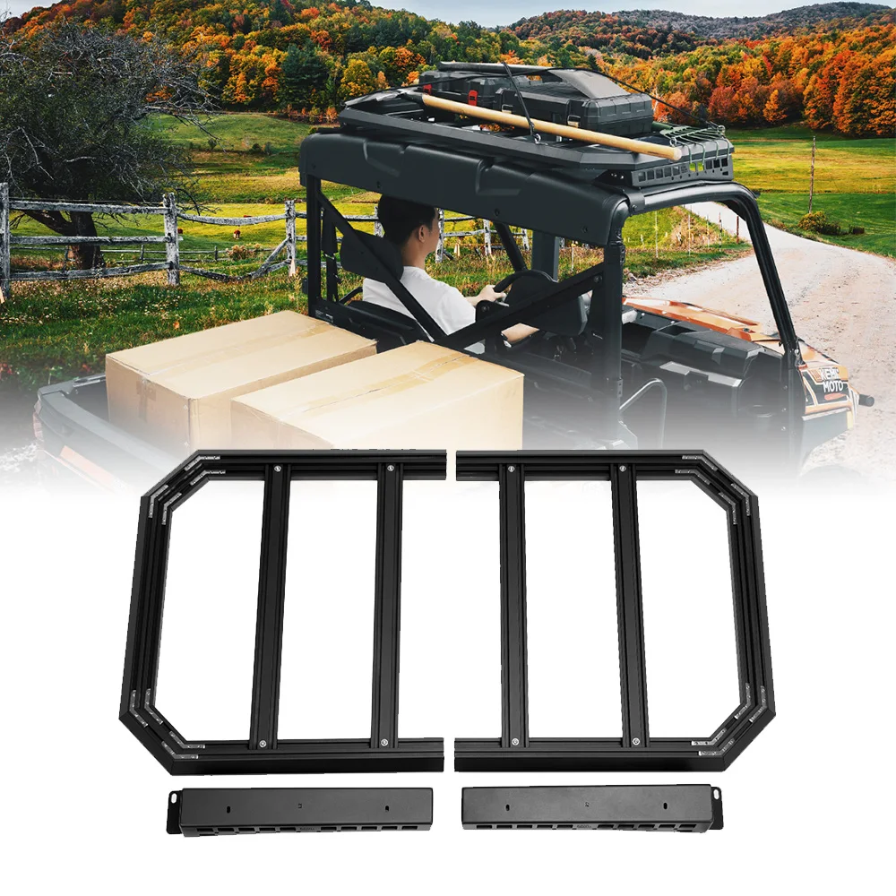 UTV Aluminum Super Load-Bearing Bracket Roof Rack Compatible with Polaris Ranger XP 1000/Ranger 1000 2018-2024 2-seater
UTV Aluminum Super Load-Bearing Bracket Roof Rack Compatible with Polaris Ranger XP 1000/Ranger 1000 2018-2024 2-seater