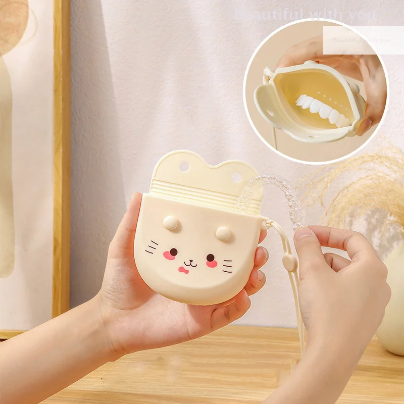 Cartoon Orthodontic Retainer Braces Storage Box Soft Silicone Denture Bag Portable Invisible Teeth Container Mouth Guard Case
Cartoon Orthodontic Retainer Braces Storage Box Soft Silicone Denture Bag Portable Invisible Teeth Container Mouth Guard Case