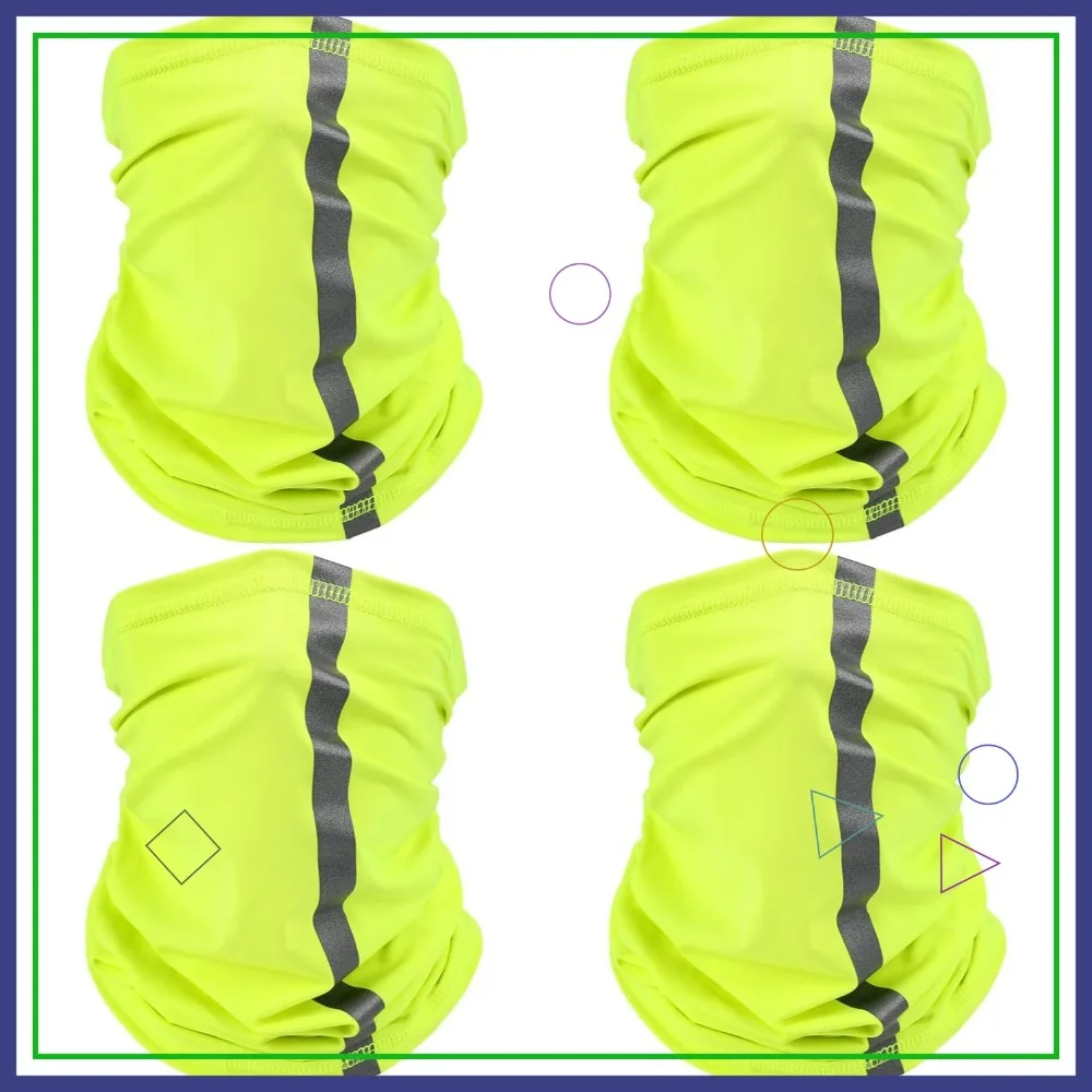 4 Pcs Reflective Neck Gaiter for Men, UV Sun Protection Neon Balaclava Hi Vis Bandana for Work
4 Pcs Reflective Neck Gaiter for Men, UV Sun Protection Neon Balaclava Hi Vis Bandana for Work