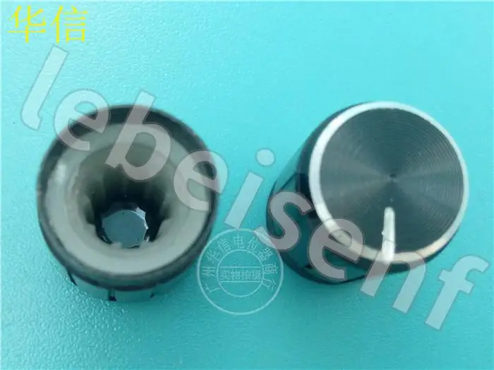 50pcs potentiometer knob aluminum cap A black / 13MM * 17MM volume knob cap for rachis potentiometer
50pcs potentiometer knob aluminum cap A black / 13MM * 17MM volume knob cap for rachis potentiometer