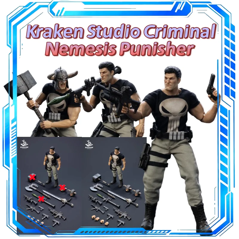 In Stock Kraken Studio 1/12 Criminal Nemesis Punisher Action Figure Precious Collection Of Figurines Good Christmas Toy
In Stock Kraken Studio 1/12 Criminal Nemesis Punisher Action Figure Precious Collection Of Figurines Good Christmas Toy