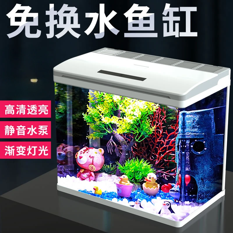 Small Aquarium creative household water free ecological glass tabletop goldfish tank
Small Aquarium creative household water free ecological glass tabletop goldfish tank