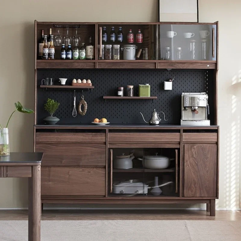 Black walnut dining side cabinet integrated solid wood living room wine cabinet coffee storage cabinet
Black walnut dining side cabinet integrated solid wood living room wine cabinet coffee storage cabinet