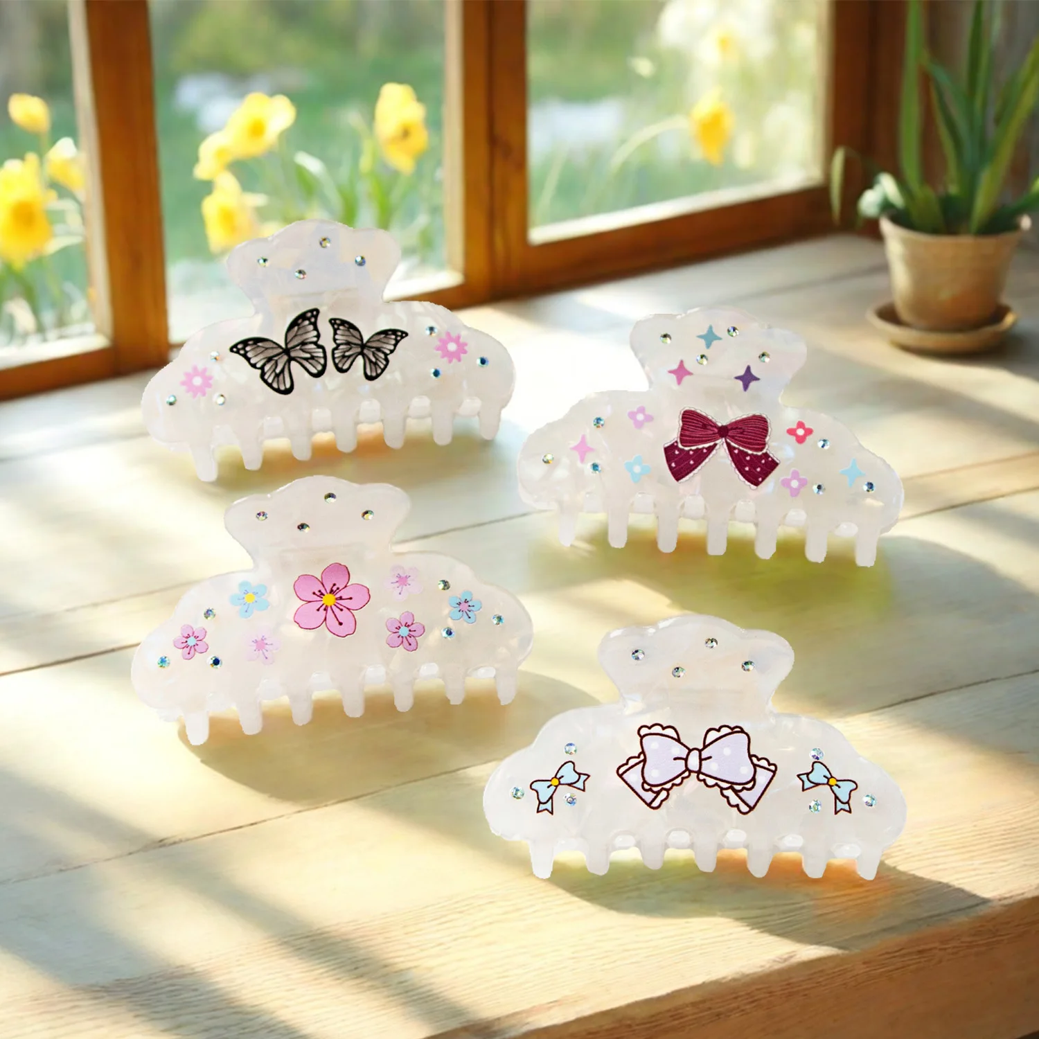 BYL New Rhinestone Butterfly Flower Hair Claw Print Cute Fashion Creative Hair Clips Shark Crab Hair Accessories for Women Girls
BYL New Rhinestone Butterfly Flower Hair Claw Print Cute Fashion Creative Hair Clips Shark Crab Hair Accessories for Women Girls