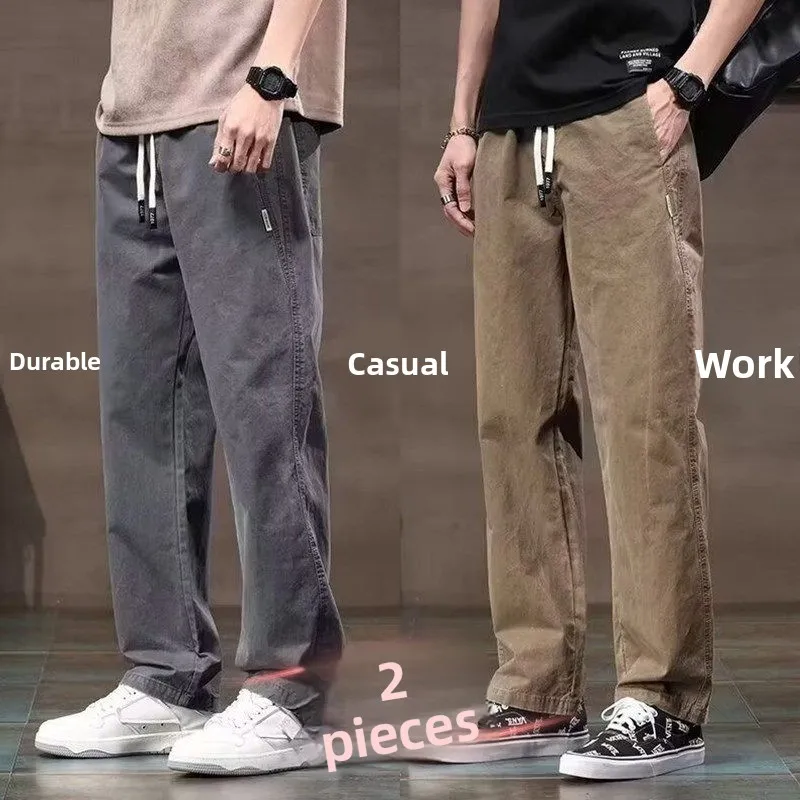 Men's Casual Cotton Work Trousers Summer Thin Loose Wear-Resistant Dirt-Resistant Straight Leg Pants for Working
Men's Casual Cotton Work Trousers Summer Thin Loose Wear-Resistant Dirt-Resistant Straight Leg Pants for Working