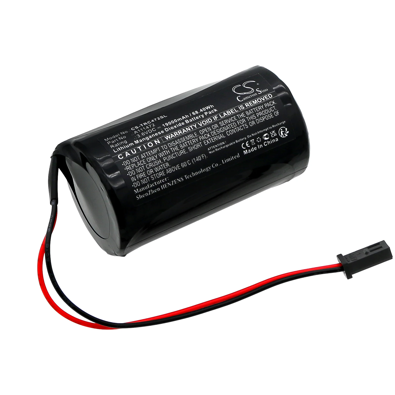 CS Replacement Battery For Itron Corus Gas Volume Vonverter A111472 19000mAh / 68.40Wh Equipment, Survey, Test
CS Replacement Battery For Itron Corus Gas Volume Vonverter A111472 19000mAh / 68.40Wh Equipment, Survey, Test