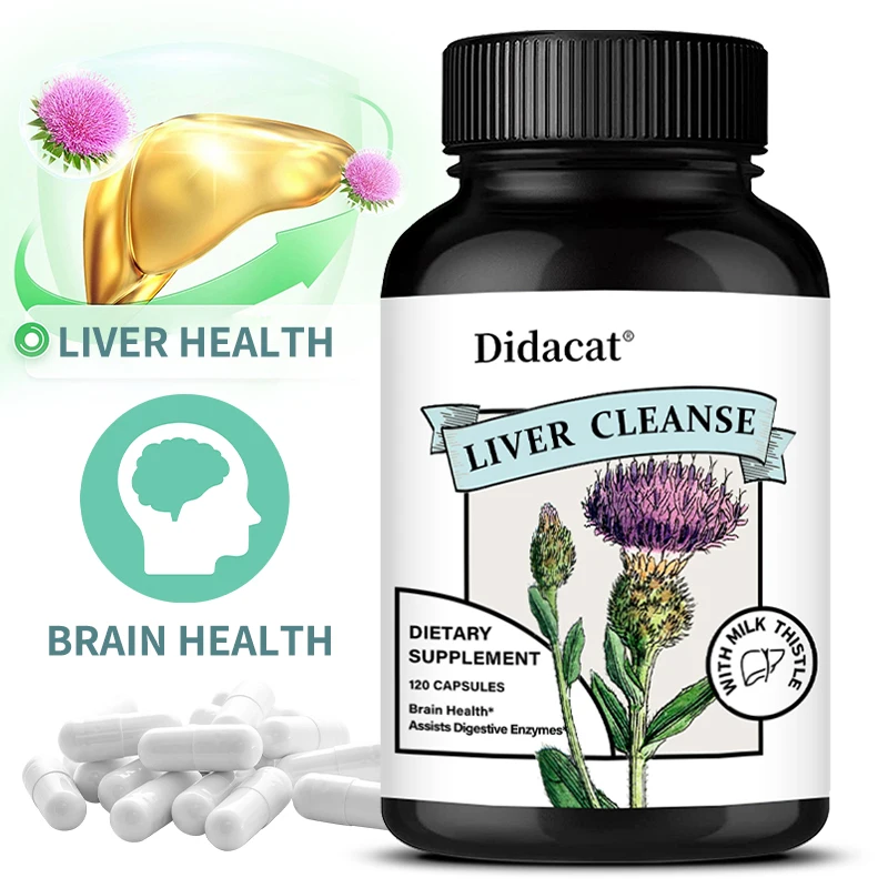 Liver Cleanse Capsules with Milk Thistle Artichoke Dandelion, Antioxidant, Support Liver Detox Digestive Gallbladder Wellness
Liver Cleanse Capsules with Milk Thistle Artichoke Dandelion, Antioxidant, Support Liver Detox Digestive Gallbladder Wellness