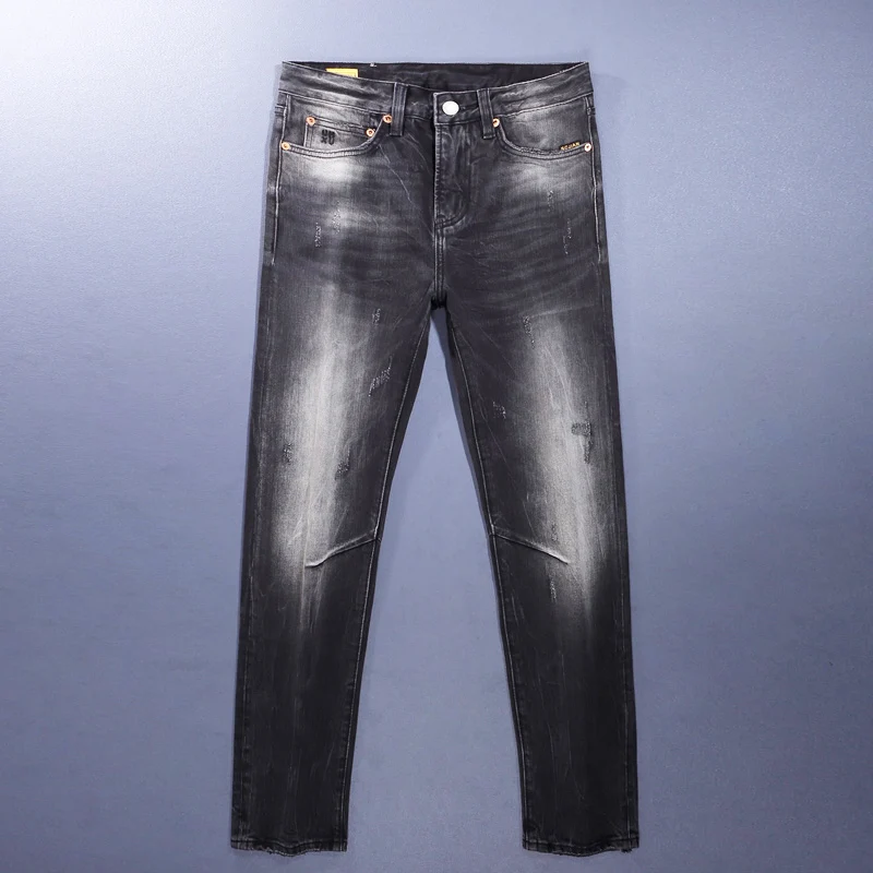 Y2K Designer Fashion Men Jeans High Quality Retro Black Gray Stretch Straight Fit Ripped Jeans Men Vintage Denim Pants Hombre
Y2K Designer Fashion Men Jeans High Quality Retro Black Gray Stretch Straight Fit Ripped Jeans Men Vintage Denim Pants Hombre