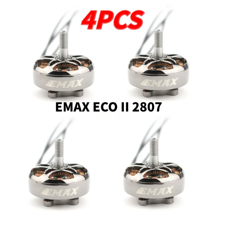 EMAX ECOII 2807 Brushless Motor 6S 1300KV 5S 1500KV 4S 1700KV for RC FPV Racing Drone RC Quadcopter RC Parts DIY Accessories
EMAX ECOII 2807 Brushless Motor 6S 1300KV 5S 1500KV 4S 1700KV for RC FPV Racing Drone RC Quadcopter RC Parts DIY Accessories