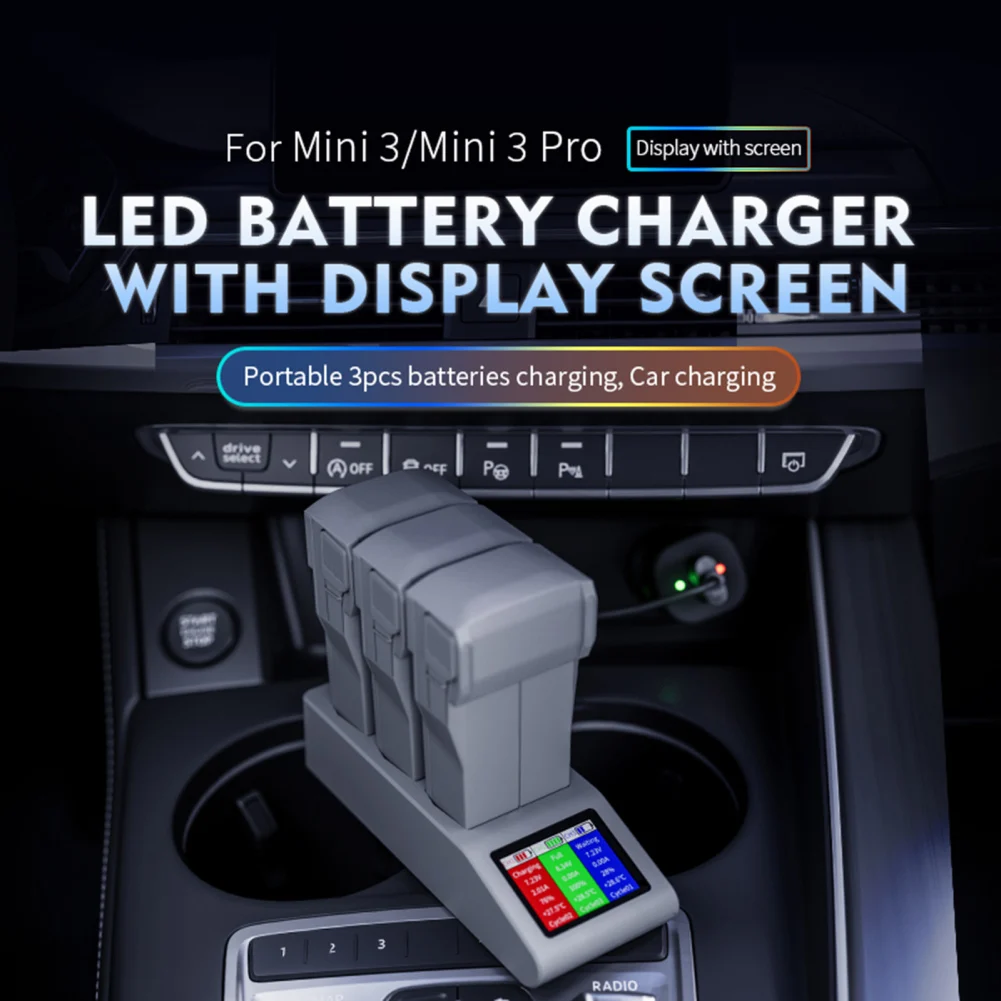 Charging Station Intelligent Flight Battery Charger Charge Up To 3 Batteries For DJI Mini 3/3 Pro/Mini 4 Pro Drones Accessories
Charging Station Intelligent Flight Battery Charger Charge Up To 3 Batteries For DJI Mini 3/3 Pro/Mini 4 Pro Drones Accessories