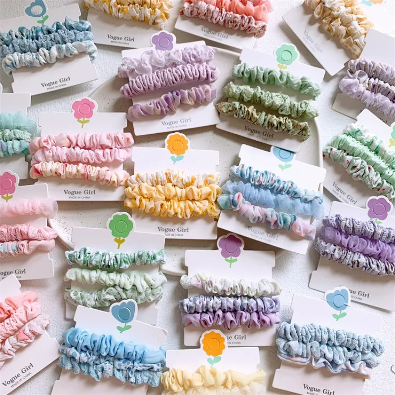 3-Piece Floral Print Thin Scrunchies Set Korean Design for Girls Ponytail Elastic Bands Sweet Colorful Kids Hair Ties No Damage
3-Piece Floral Print Thin Scrunchies Set Korean Design for Girls Ponytail Elastic Bands Sweet Colorful Kids Hair Ties No Damage