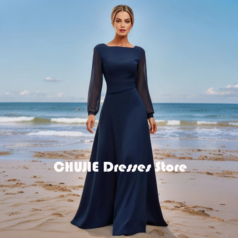 Long Sleeves Chiffon Mother of The Bride Dresses Woman Elegant Summer Beach Wedding Party Prom Gowns Evening Dresses Customized
Long Sleeves Chiffon Mother of The Bride Dresses Woman Elegant Summer Beach Wedding Party Prom Gowns Evening Dresses Customized