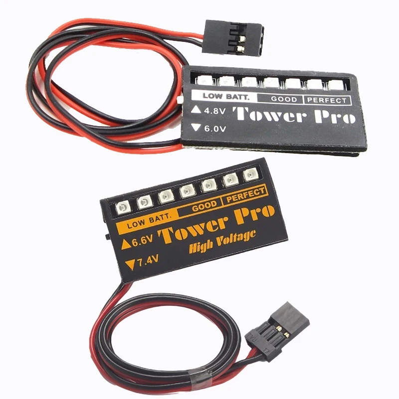 4.8-6V,6.6-7.4V 7 LED TOWER-PRO Receiver Electric Power Display RC Model Receiver Battery Voltage Indicator
4.8-6V,6.6-7.4V 7 LED TOWER-PRO Receiver Electric Power Display RC Model Receiver Battery Voltage Indicator