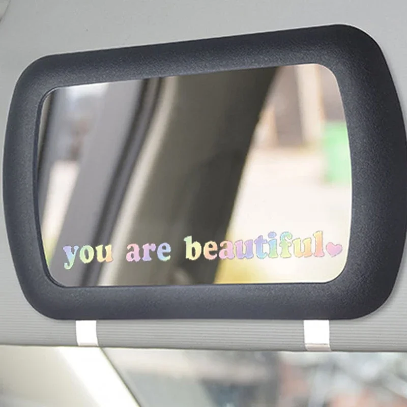 PVC Vinyl Decals You Are Beautiful Car Rear View Mirror Stickers Interior Decoration Creative Car Stickers Fashion Sticker Decal
PVC Vinyl Decals You Are Beautiful Car Rear View Mirror Stickers Interior Decoration Creative Car Stickers Fashion Sticker Decal