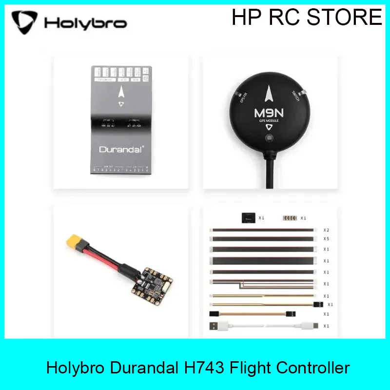 Holybro Durandal H743 Flight Controller PX4 Autopilot for Drone, Compatible with Pixhawk 6X 5X, Integrated GPS Port OSD Support
Holybro Durandal H743 Flight Controller PX4 Autopilot for Drone, Compatible with Pixhawk 6X 5X, Integrated GPS Port OSD Support