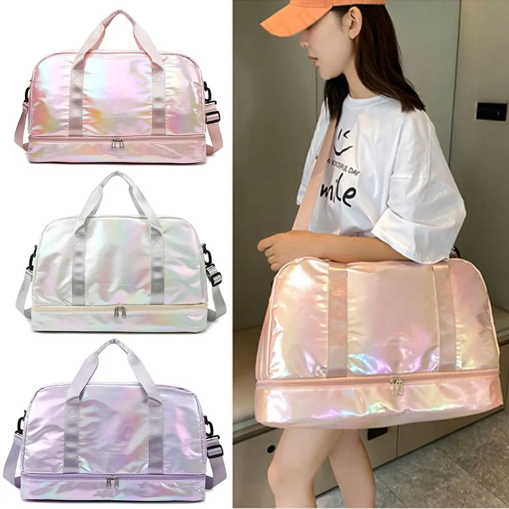 Casual Pearlescent Fabric Gym Bag Fashion Wet Dry Separation Fitness Handbag Crossbody Durable Storage Bag Business Trips
Casual Pearlescent Fabric Gym Bag Fashion Wet Dry Separation Fitness Handbag Crossbody Durable Storage Bag Business Trips