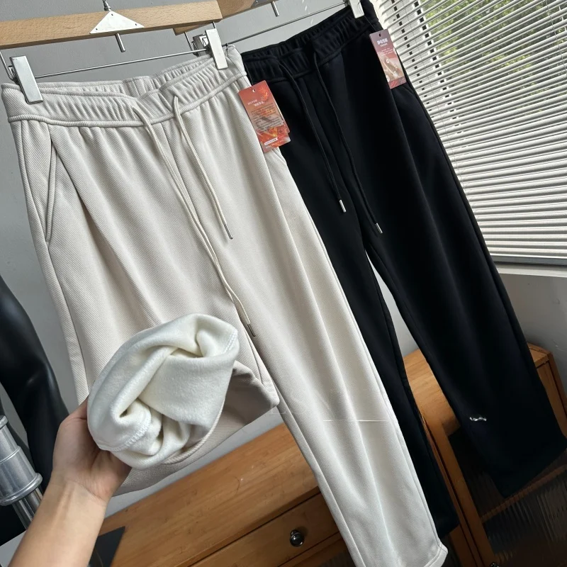 Men's Winter Thiened Fce Lined Elastic Waist Casual Pants Straight Leg Anti Static Cotton Polyester Blend Long Trousers
Men's Winter Thiened Fce Lined Elastic Waist Casual Pants Straight Leg Anti Static Cotton Polyester Blend Long Trousers