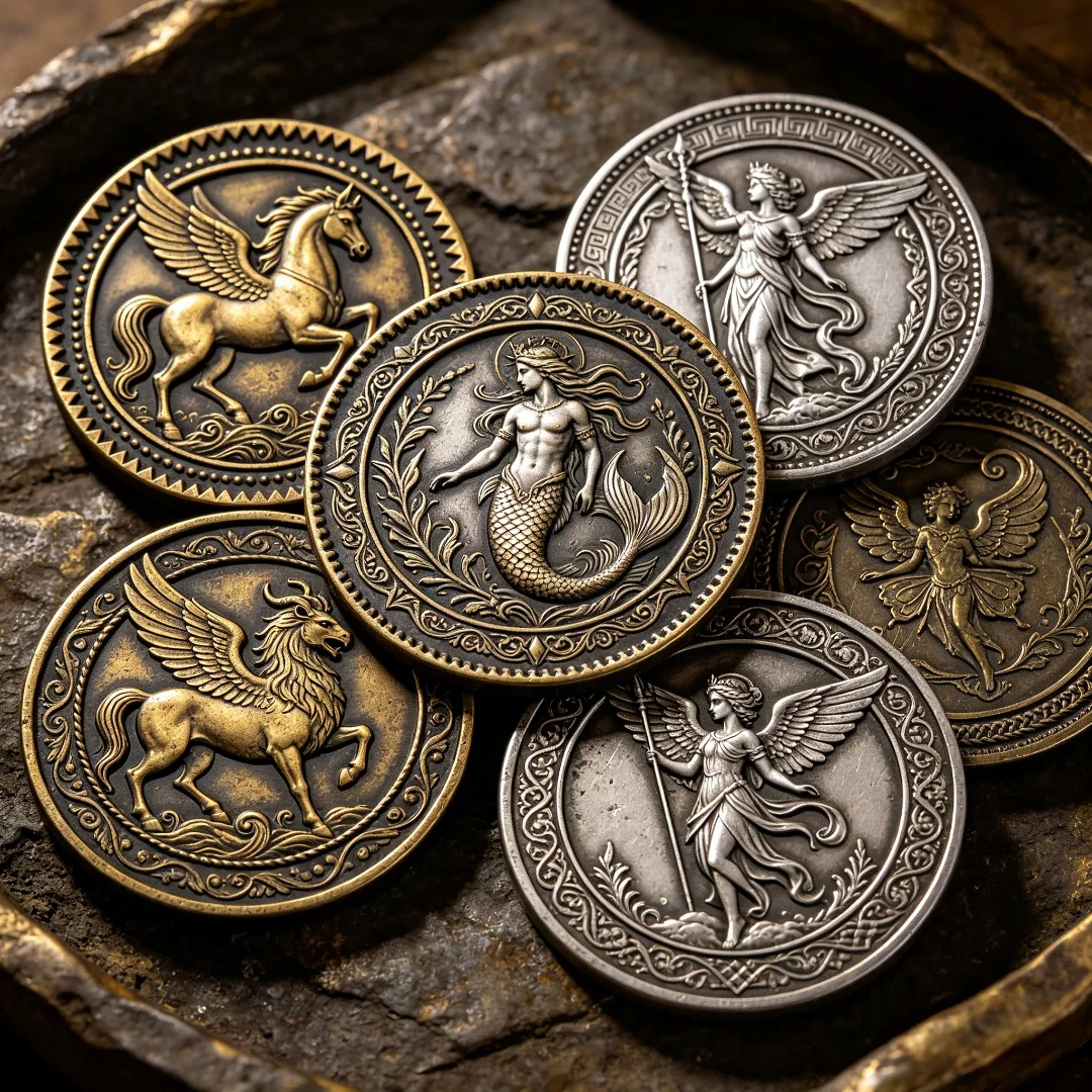 Custom Coin Mythology Knight Nautical 3D Relief Challenge Coin Antique Bronze Silver Plated Collectible Souvenir Gift
Custom Coin Mythology Knight Nautical 3D Relief Challenge Coin Antique Bronze Silver Plated Collectible Souvenir Gift