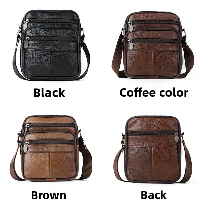 New Men's portable single-shoulder crossbody bag, genuine leather, durable, men's business commuting all-purpose crossbody bag
New Men's portable single-shoulder crossbody bag, genuine leather, durable, men's business commuting all-purpose crossbody bag
