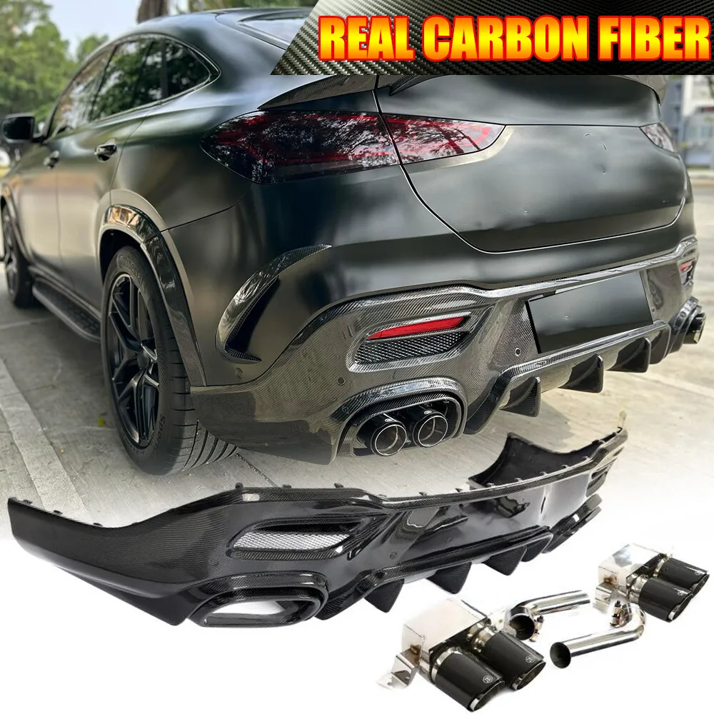 For Benz W167 GLE450 GLE53 GLE63 Coupe 20UP Real Carbon Fibe Rear Bumper Diffuser Lip Spoiler Car Accessories
For Benz W167 GLE450 GLE53 GLE63 Coupe 20UP Real Carbon Fibe Rear Bumper Diffuser Lip Spoiler Car Accessories