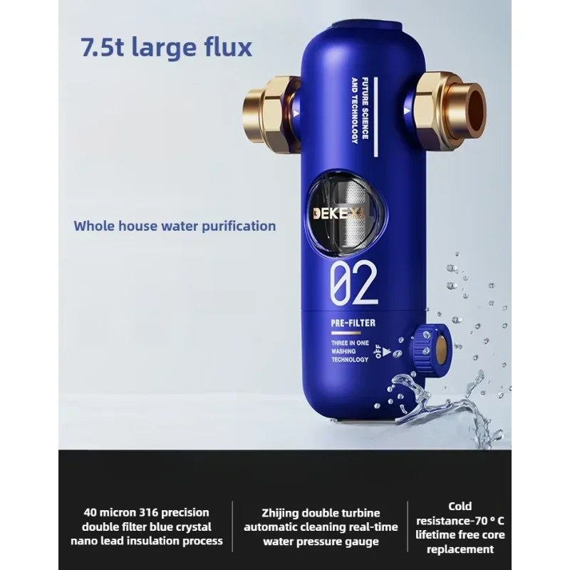 All Copper Whole House Central Water Purifier Household Tap Water Backwash Pre Filter
All Copper Whole House Central Water Purifier Household Tap Water Backwash Pre Filter