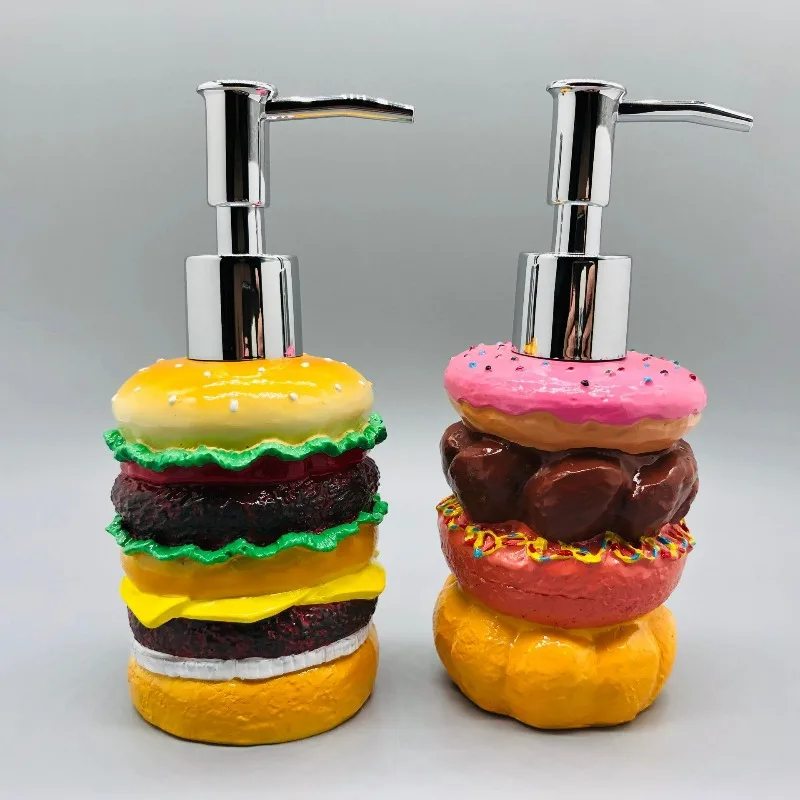 Дозатор для мыла в виде гамбургера и пончиков, 300 мл, милый, высококачественный, большой емкости, тип пресса, бутылка для макияжа для ванны, тип пресса большой емкости
Дозатор для мыла в виде гамбургера и пончиков, 300 мл, милый, высококачественный, большой емкости, тип пресса, бутылка для макияжа для ванны, тип пресса большой емкости