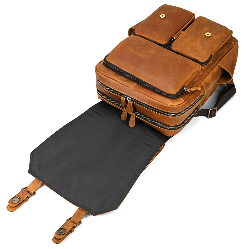 men's leather backpack retro luxury fashion style bagpack travel bag backpack school bag for man leather daypack men
men's leather backpack retro luxury fashion style bagpack travel bag backpack school bag for man leather daypack men