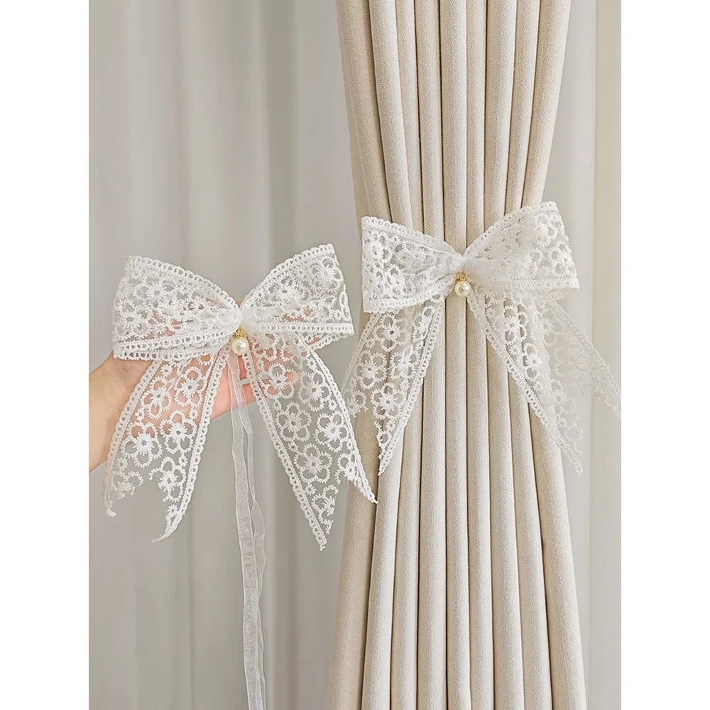 Curtain Tieback Beautiful Clip Lace Bow-knot Tieback Clip Belt Tied Fashion Living Room Window Curtain Strap Buckle Home Decor
Curtain Tieback Beautiful Clip Lace Bow-knot Tieback Clip Belt Tied Fashion Living Room Window Curtain Strap Buckle Home Decor