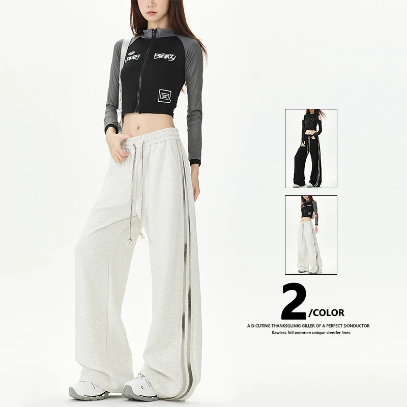 American Street Stye Women's Sweatpants High Waist Loose Casual Full-length Pants Fashion Wide Leg Trousers Retro Baggy Pants
American Street Stye Women's Sweatpants High Waist Loose Casual Full-length Pants Fashion Wide Leg Trousers Retro Baggy Pants