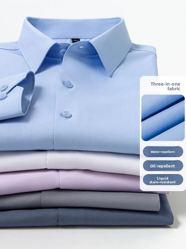 Long Sve Dad irt Spring Autumn Sle Men's Busin Casual Top Polyester Lenzing Lyocell Spandex Anti-Stain Waterproof
Long Sve Dad irt Spring Autumn Sle Men's Busin Casual Top Polyester Lenzing Lyocell Spandex Anti-Stain Waterproof