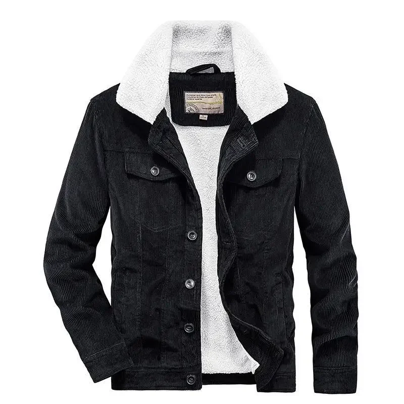 Coat Men's Wear Single Breasted Jacket Fashion Coat Casual Plush Outfit Winproof Coats Loose Jacket Winter Men's Corduroy Parkas
Coat Men's Wear Single Breasted Jacket Fashion Coat Casual Plush Outfit Winproof Coats Loose Jacket Winter Men's Corduroy Parkas