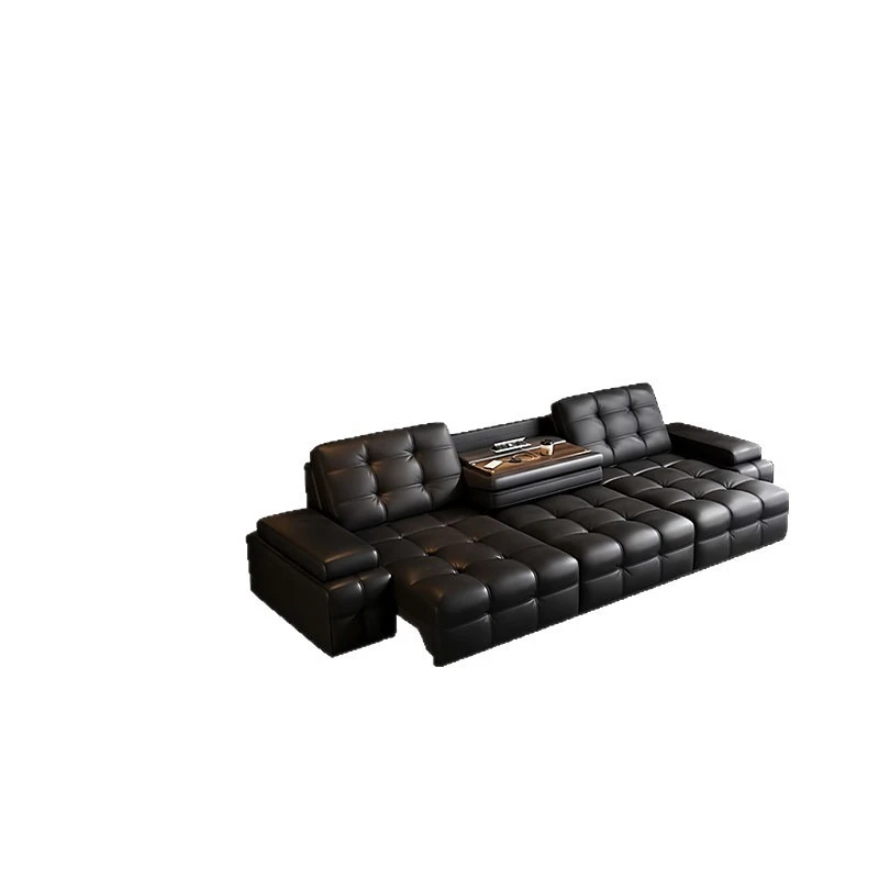 Functional sofa living room retractable, reclining and sleeping multi-functional leather sofa bed
Functional sofa living room retractable, reclining and sleeping multi-functional leather sofa bed