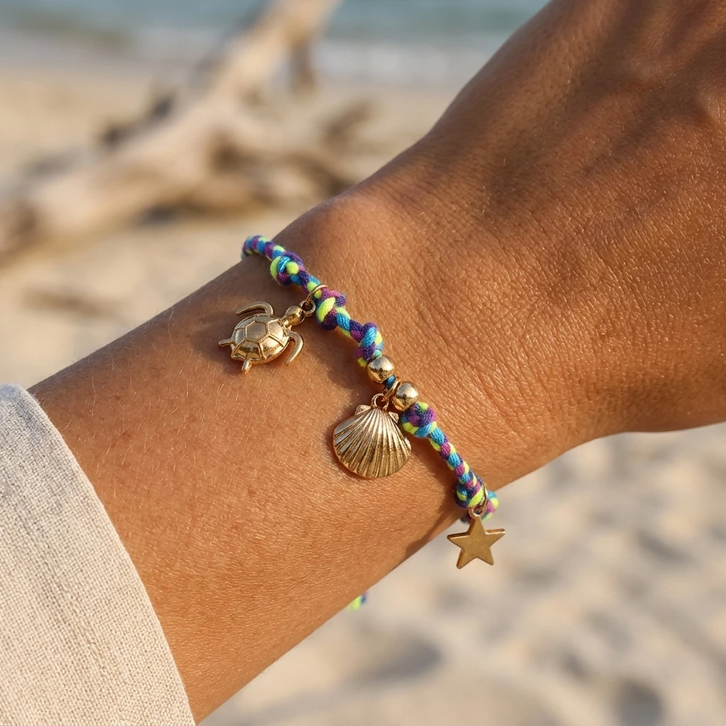 1PCS Bohemian Style Handmade Star/Shell/Seahorse Charm Adjustable Bracelet Unisex Perfect Gift
1PCS Bohemian Style Handmade Star/Shell/Seahorse Charm Adjustable Bracelet Unisex Perfect Gift