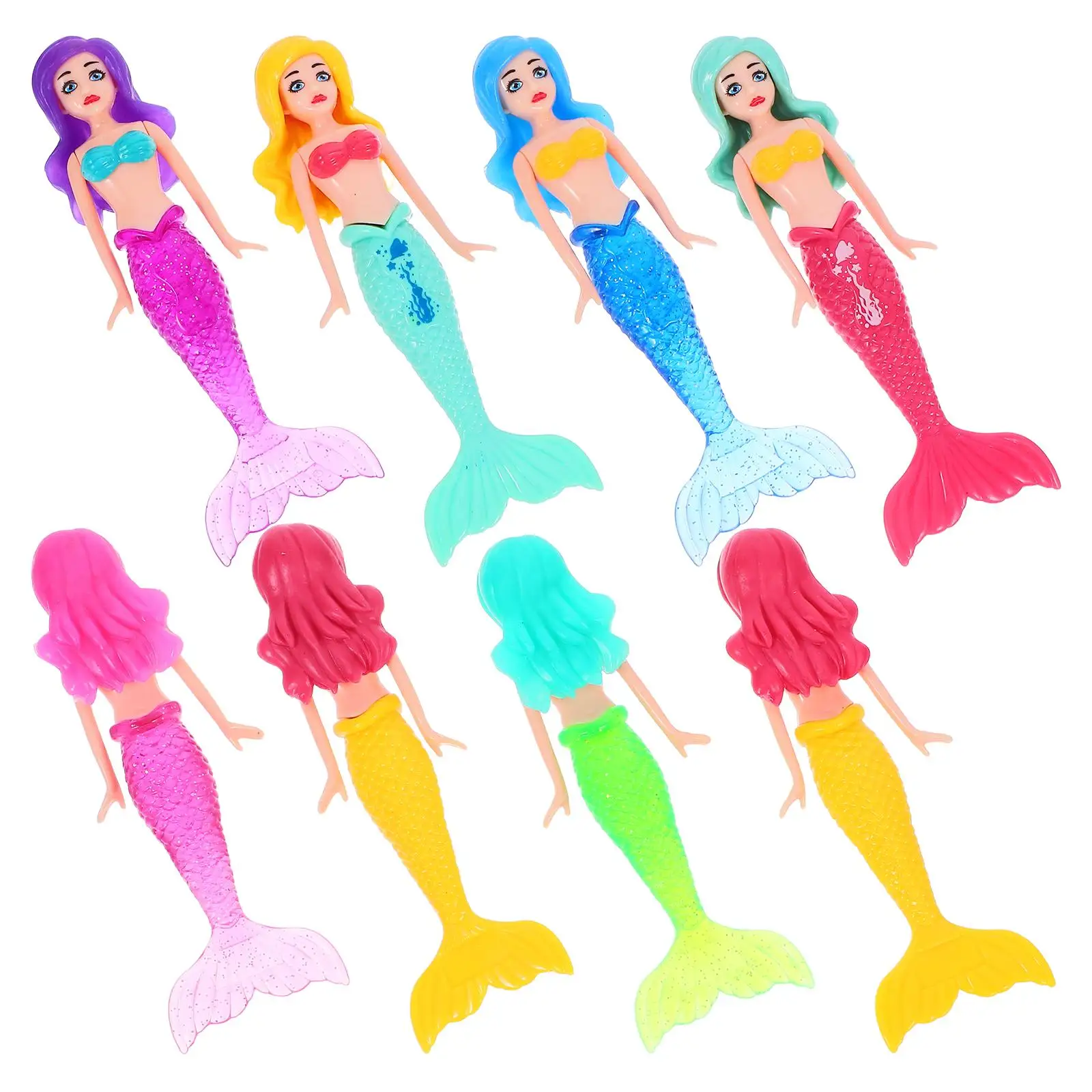 8pcs Mermaid Toys Bright Colors Safe Materials Pool Bath Mermaid Diving Toys For Pool For Kids Child Play Enjoyment
8pcs Mermaid Toys Bright Colors Safe Materials Pool Bath Mermaid Diving Toys For Pool For Kids Child Play Enjoyment