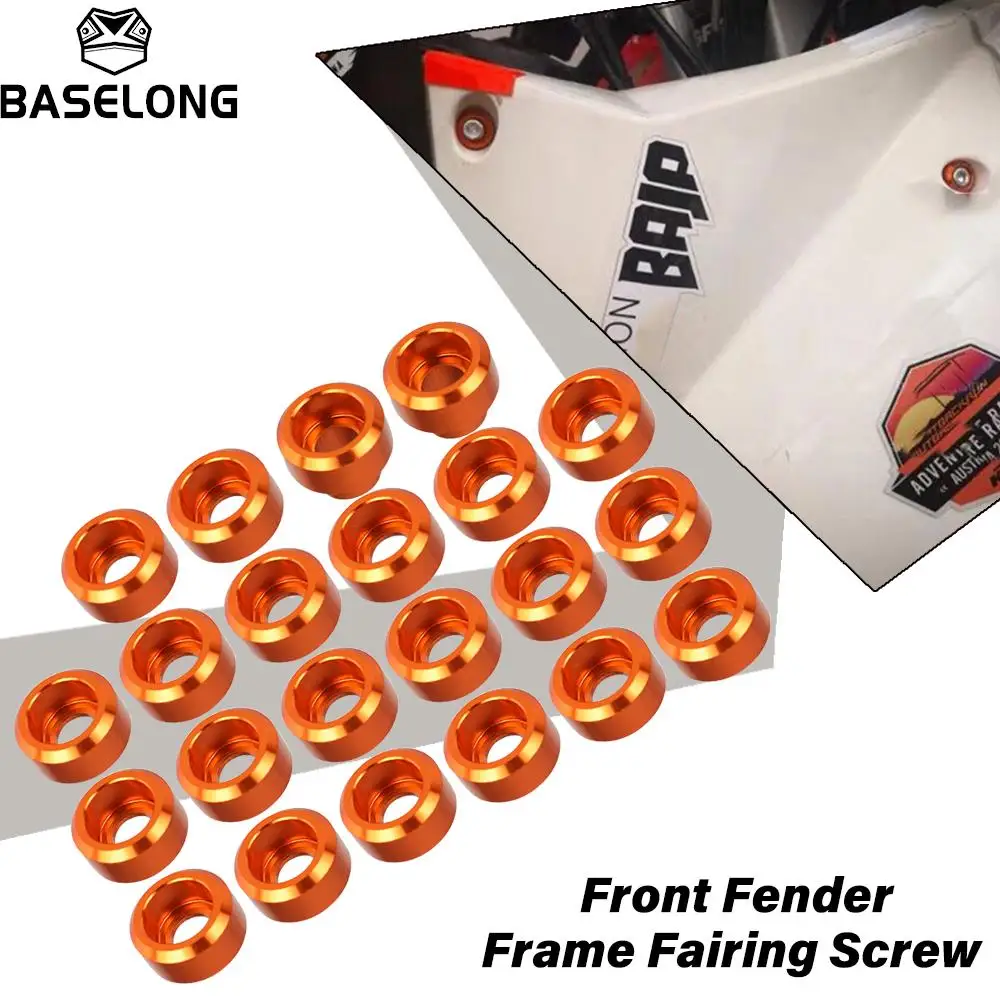22PCS Front Fender Frame Fairing Bolts For KTM 990 ADVENTURE ADV /S/R 2006-2013 Motorcycle Accessory Windscreen Washer M6 Screws 
22PCS Front Fender Frame Fairing Bolts For KTM 990 ADVENTURE ADV /S/R 2006-2013 Motorcycle Accessory Windscreen Washer M6 Screws