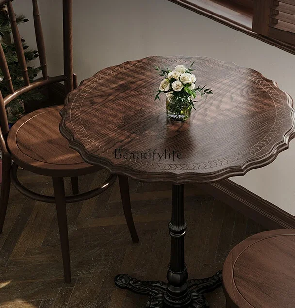 FG28Retro Solid Wood Milk Tea Coffee Shop Table Commercial Western Restaurant Dessert Baking Shop Round Table
FG28Retro Solid Wood Milk Tea Coffee Shop Table Commercial Western Restaurant Dessert Baking Shop Round Table