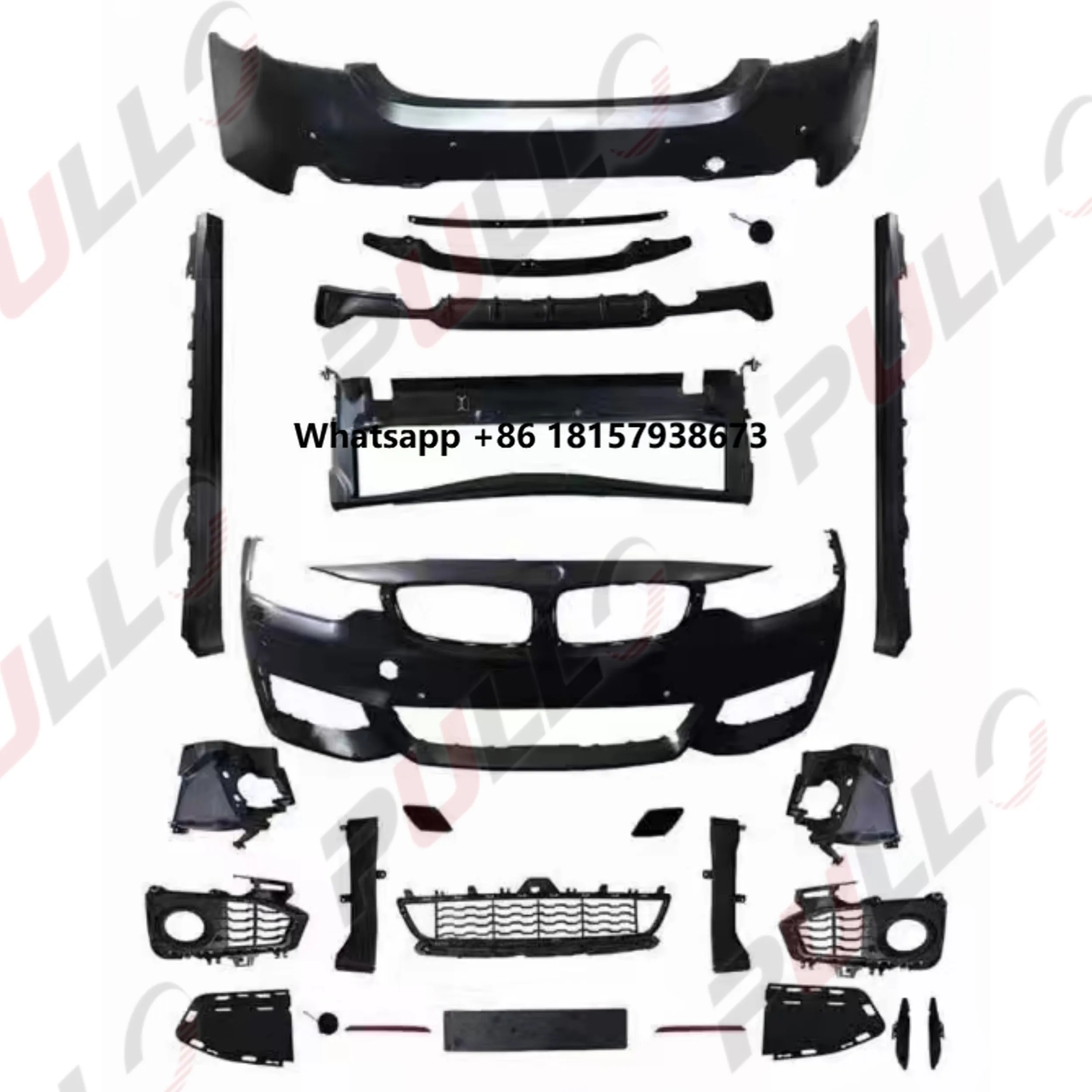 Pp Material Wide Body Kit Front and Rear Bumper Side Skirts Rear Diffuser for 4 Series F32 F33 14-19 Change to MT Model 
Pp Material Wide Body Kit Front and Rear Bumper Side Skirts Rear Diffuser for 4 Series F32 F33 14-19 Change to MT Model