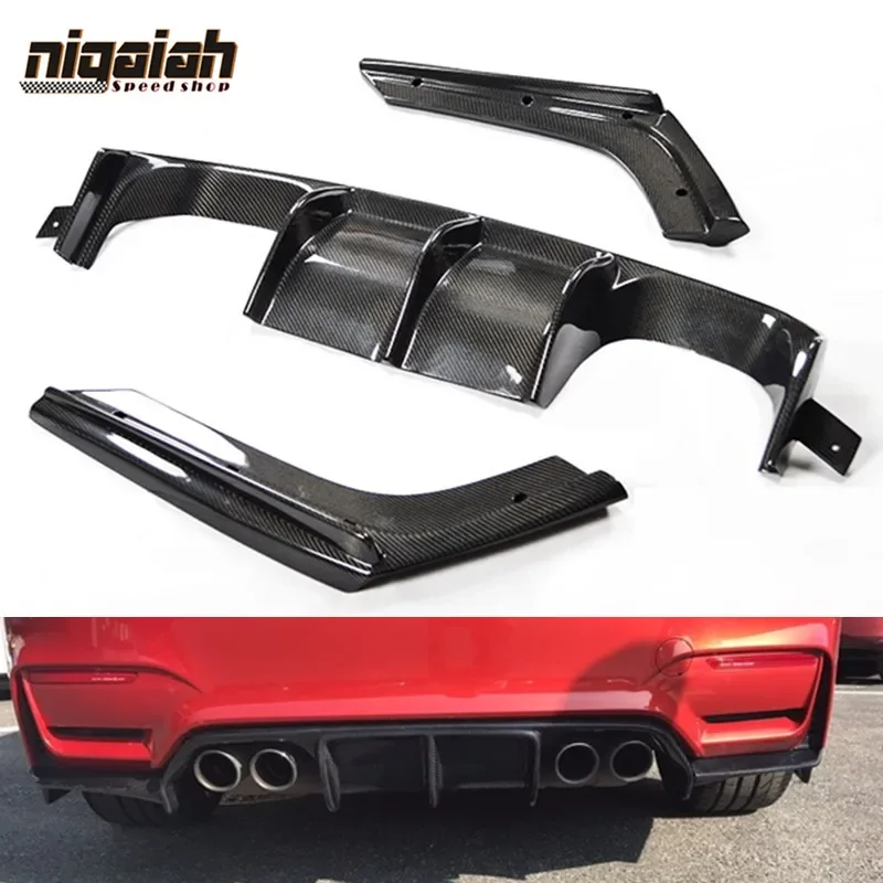 Rear Diffuser Lip Spoiler Bumper Guard for BMW F80 M3 F82 F83 M4 Bumper 2014 - 2018 Sedan Coupe Convertible Carbon Fiber / FRP
Rear Diffuser Lip Spoiler Bumper Guard for BMW F80 M3 F82 F83 M4 Bumper 2014 - 2018 Sedan Coupe Convertible Carbon Fiber / FRP