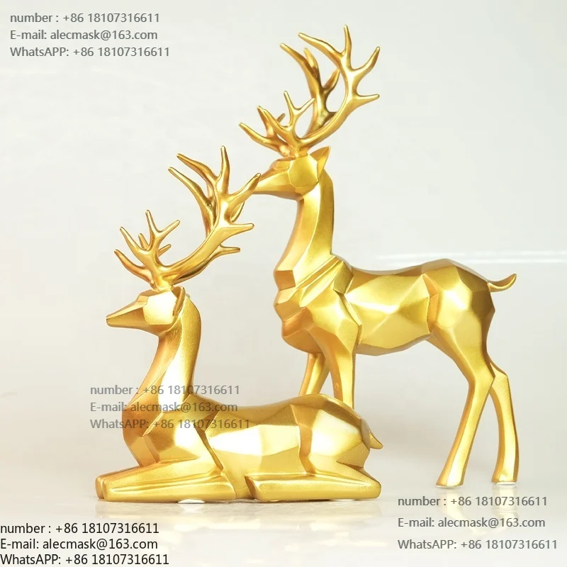 Nordic Style Modern Origami Elk Deer Ornaments for Living Room Gift Home Decor
Nordic Style Modern Origami Elk Deer Ornaments for Living Room Gift Home Decor