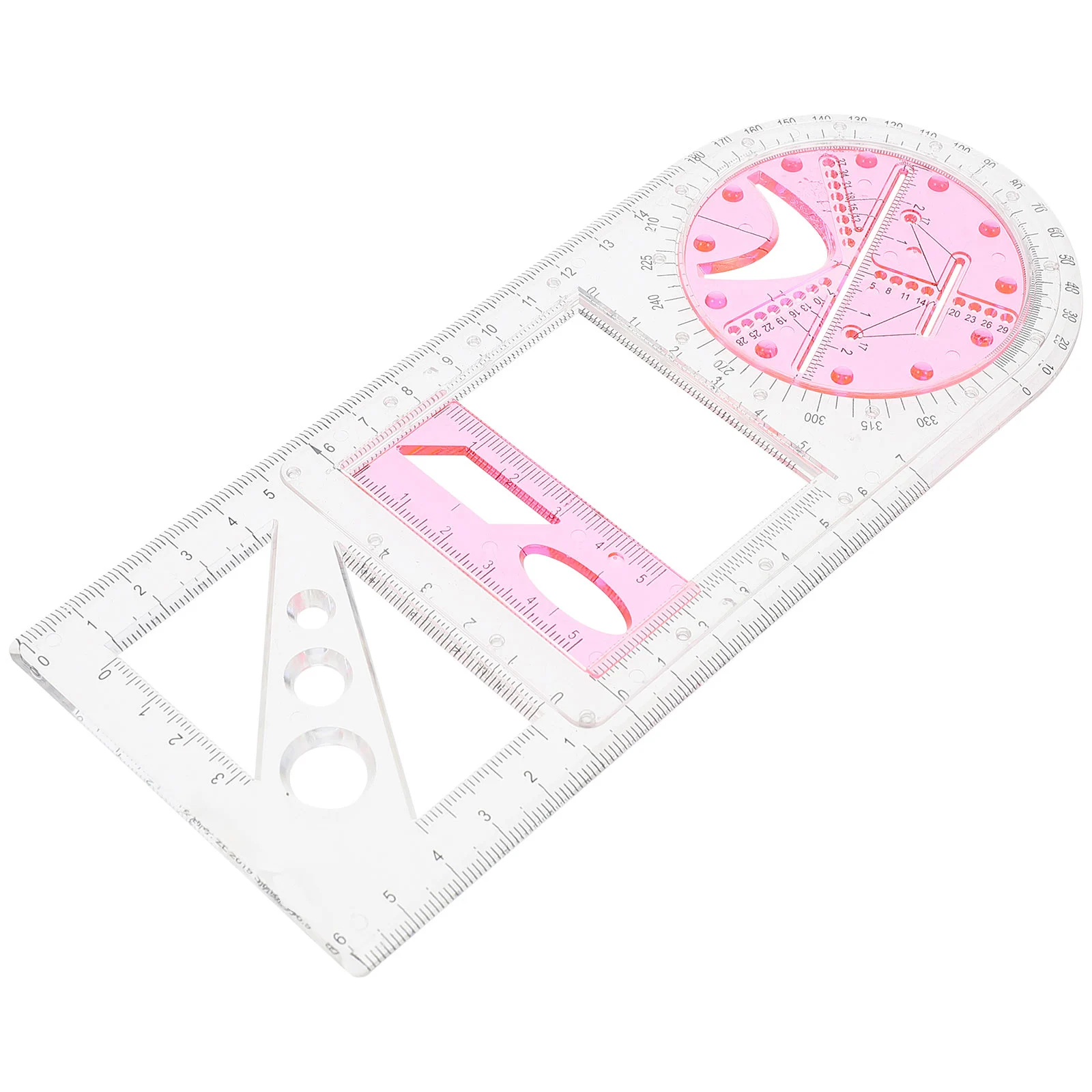 Multifunctional Geometric Ruler Set Student Geometric Drawing Template Measuring Tool Lightweight Portable Math Learning
Multifunctional Geometric Ruler Set Student Geometric Drawing Template Measuring Tool Lightweight Portable Math Learning