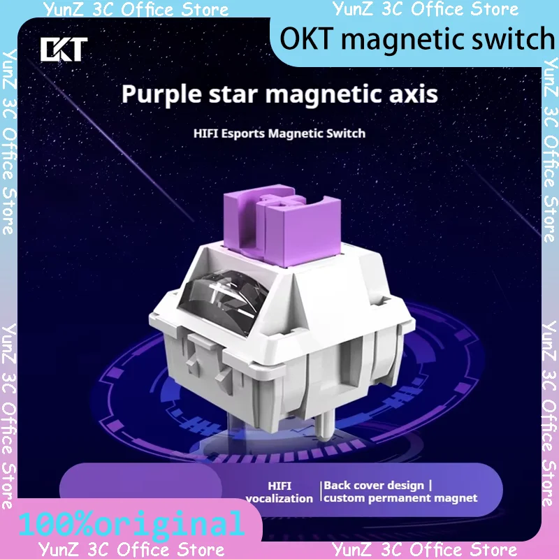 OKT Purple Star Magnetic Switch for Gaming High Precision HIFI Sound Azure pro Keyboard Switch Computer Peripherals Accessories
OKT Purple Star Magnetic Switch for Gaming High Precision HIFI Sound Azure pro Keyboard Switch Computer Peripherals Accessories